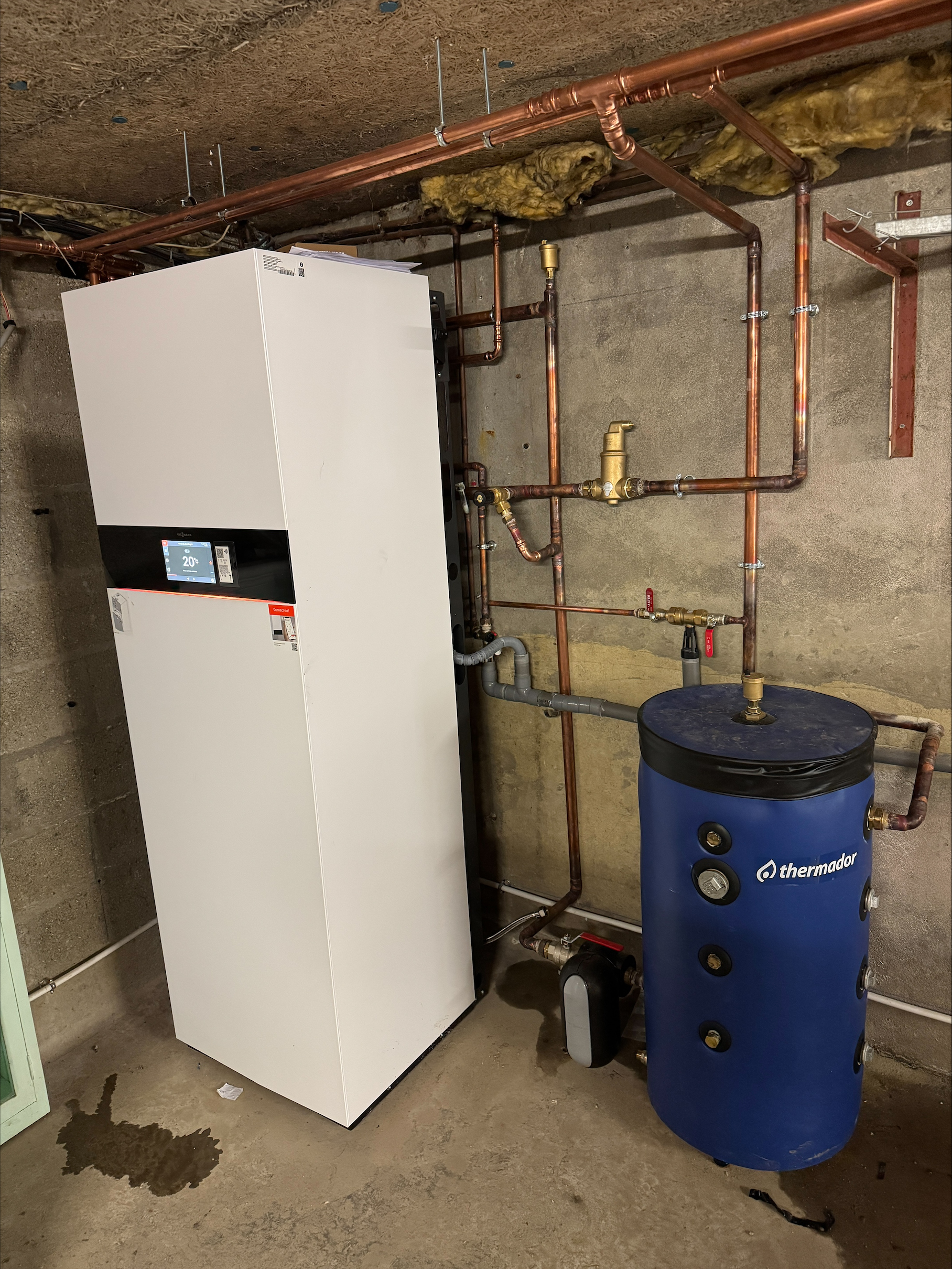 Pompe à chaleur air-eau installée par AUDRIEU certifié QualiPAC