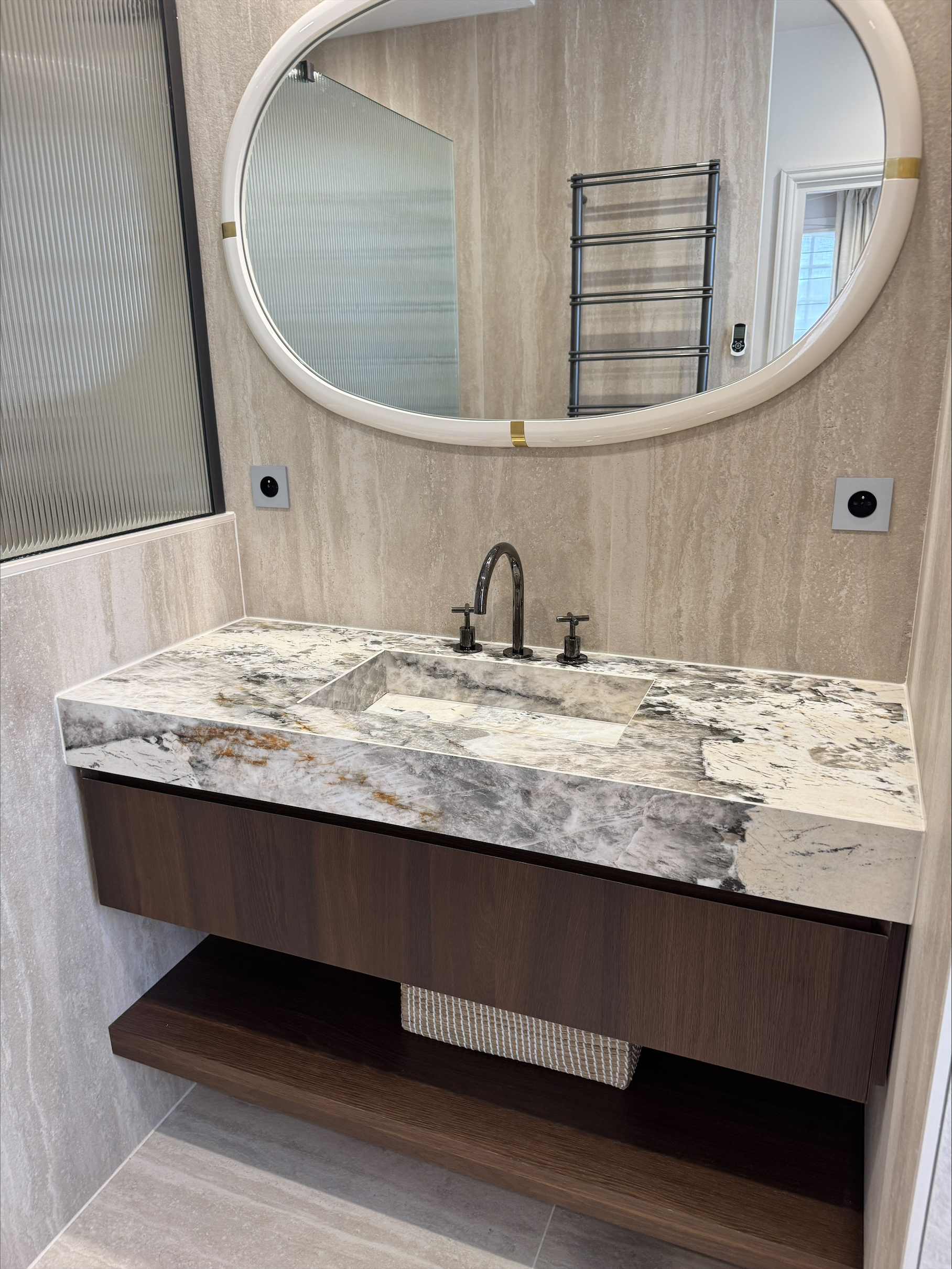 Salle de bain rénovée par Audrieu - Calvados
