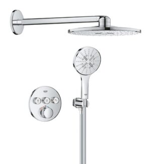 Pack pour douche encastrée avec Rainshower SmartActive GROHE Grohtherm Smartcontrol Chrome