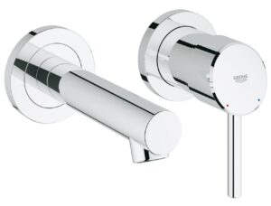 Mitigeur monocommande 2 trous lavabo GROHE Concetto Chrome