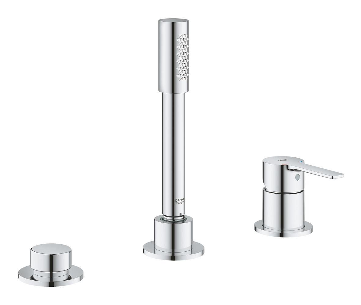 Mitigeur monocommande 3 trous Montage sur baignoire GROHE Lineare Chrome