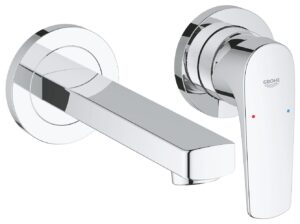 Mitigeur monocommande 2 trous lavabo GROHE Bauflow Chrome