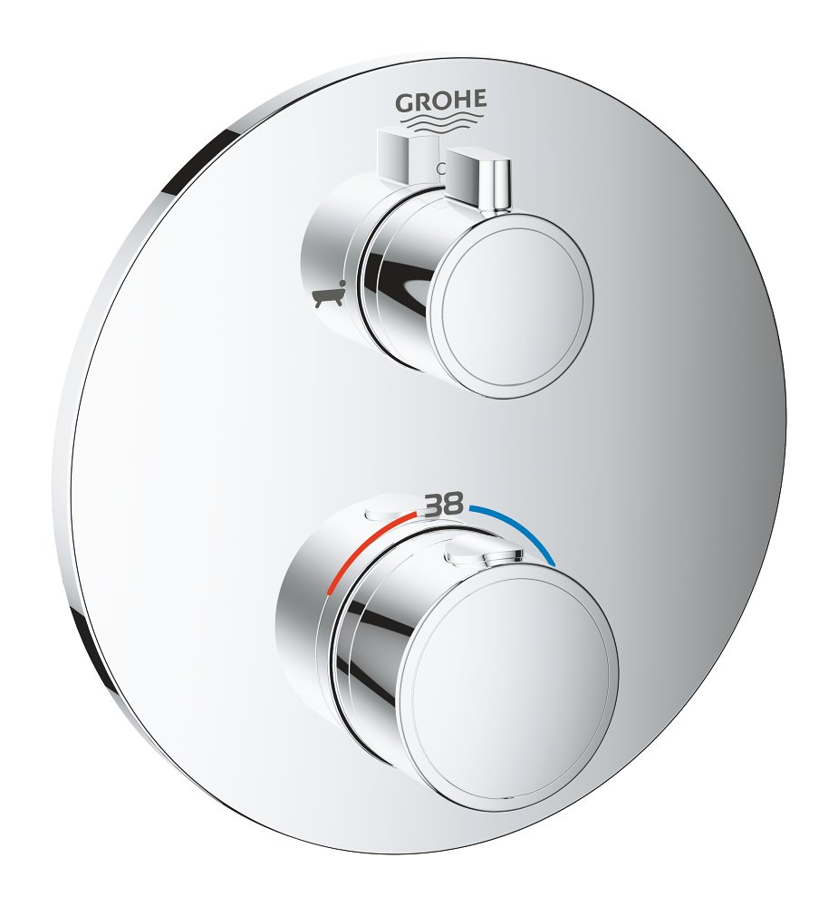 Mitigeur thermostatique bain/douche GROHE Grohtherm Chrome