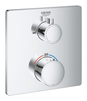 Mitigeur thermostatique bain/douche GROHE Grohtherm Chrome