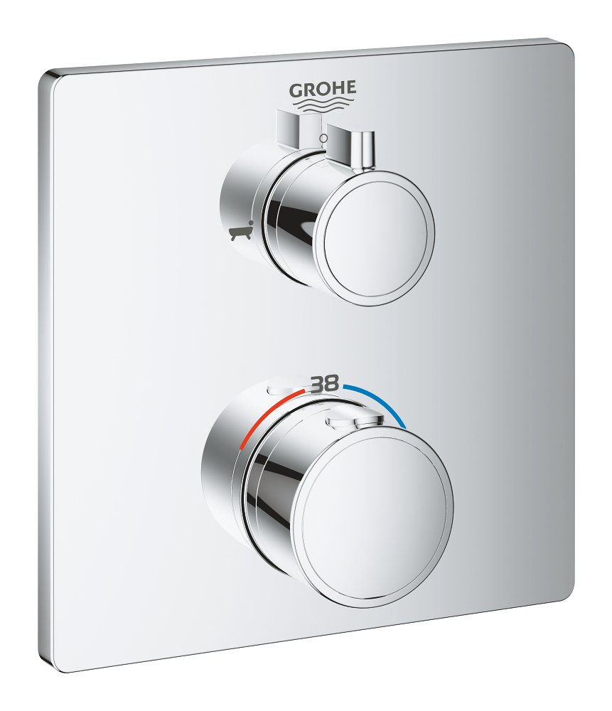 Mitigeur thermostatique bain/douche GROHE Grohtherm Chrome