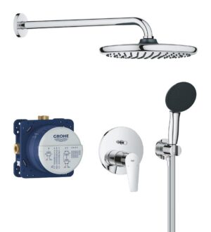 Douche encastrée avec Vitalio Start GROHE Edge Pack Chrome