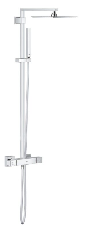 Colonne de douche avec thermostatique pour montage mural GROHE Euphoria Cube System Chrome