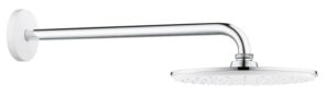 Ensemble douche de tete et bras blanc GROHE Rainshower Cosmopolitan Chrome
