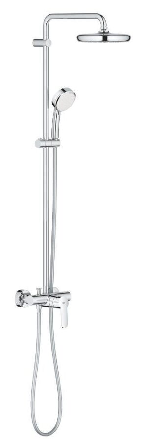 Colonne de douche avec mitigeur monocommande GROHE Tempesta Cosmopolitan System Chrome