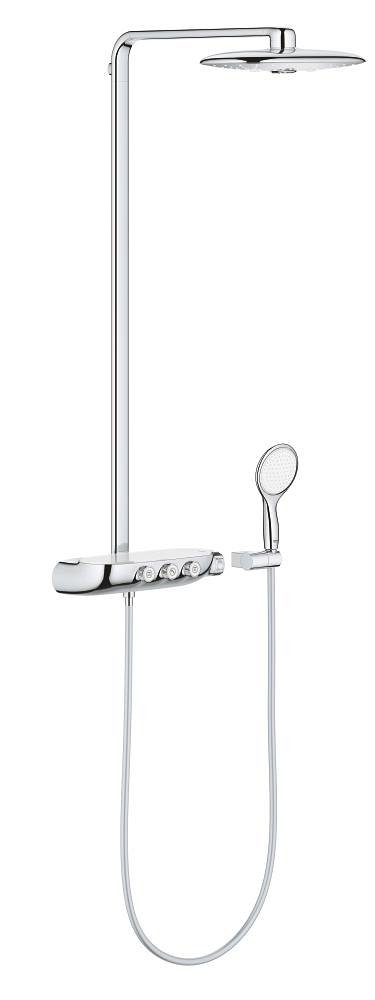 Colonne de douche avec mitigeur thermostatique GROHE Rainshower System Smartcontrol Duo Chrome