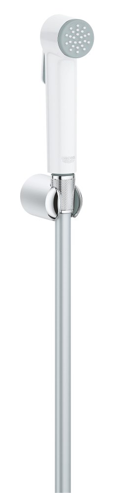 Support de douche mural blanc GROHE Tempesta F Trigger Spray Chrome