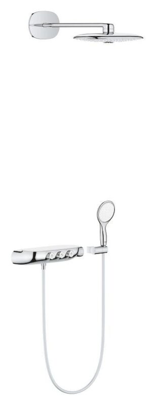 Système de douche thermostatique semi-encastré GROHE Rainshower System Smartcontrol Duo Chrome