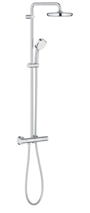 Colonne de douche avec mitigeur thermostatique GROHE Tempesta Cosmopolitan System Chrome