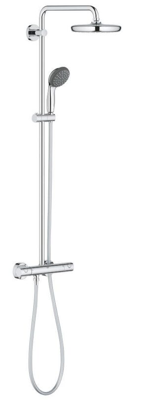 Colonne de douche avec mitigeur thermostatique GROHE Vitalio Start System Chrome
