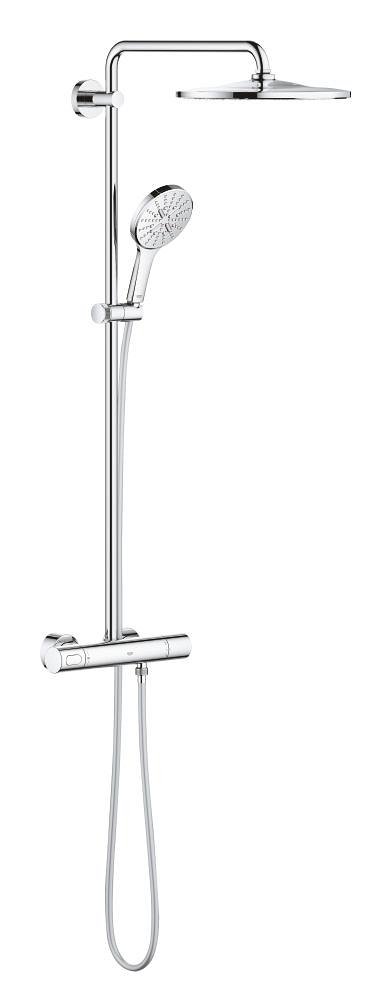 Colonne de douche avec mitigeur thermostatique GROHE Rainshower Smartactive Chrome