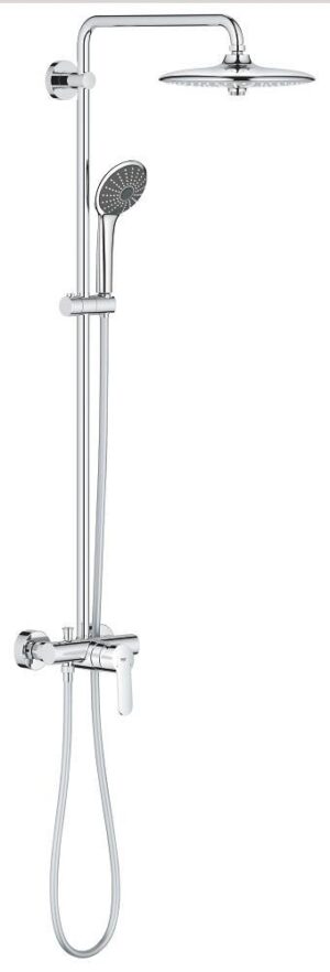 Colonne de douche avec mitigeur monocommande GROHE Vitalio Joy System Chrome