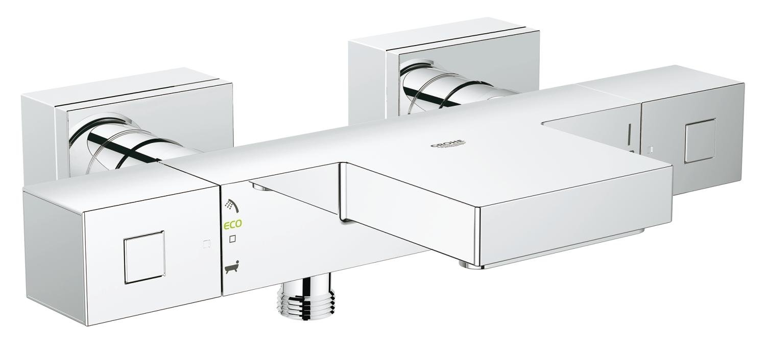 Mitigeur thermostatique bain/douche GROHE Grohtherm Cube Chrome