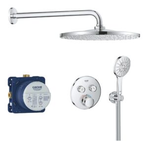 Mono – concealed thermostatic shower system GROHE Grohtherm Smartcontrol Chrome