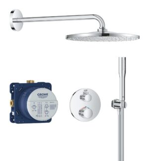 Douche encastrée avec Rainshower Mono GROHE Grohtherm Pack Chrome