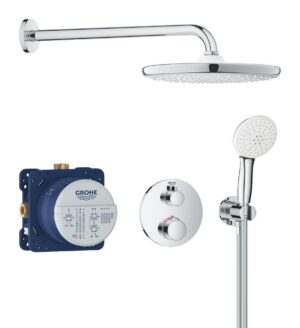 Pack pour douche encastrée avec Tempesta GROHE Grohtherm Chrome