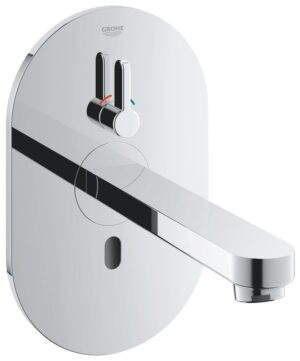 Mitigeur lavabo infra rouge avec mitigeur et limiteur de temperature ajustable GROHE Eurosmart Cosmopolitan E Chrome