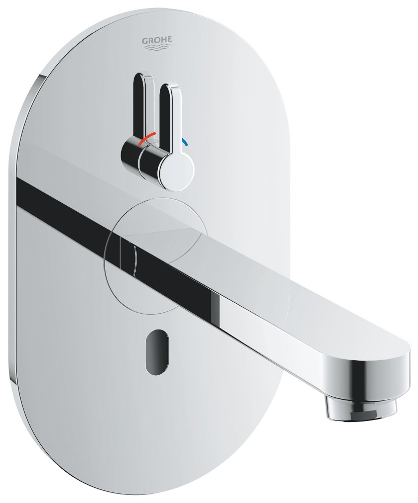 Mitigeur lavabo infrarouge avec limiteur de temperature ajustable GROHE Eurosmart Cosmopolitan E Bluetooth Chrome