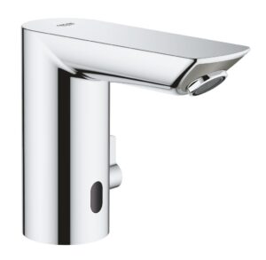 Mitigeur lavabo infrarouge avec limiteur de temperature ajustable GROHE Bau Cosmopolitan E Chrome