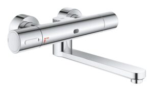 Mitigeur thermostatique infrarouge lavabo, montage mural GROHE Eurosmart Cosmopolitan E Special Chrome