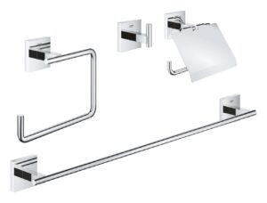 Ensemble d'accessoires de salle de bains 4 en GROHE Start Cube Chrome