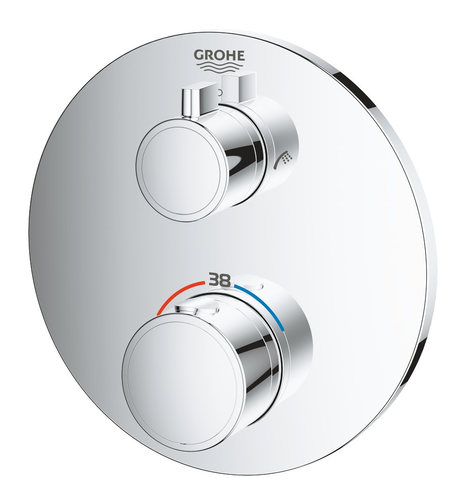 Mitigeur thermostatique bain/douche GROHE Grohtherm Chrome – Image 2