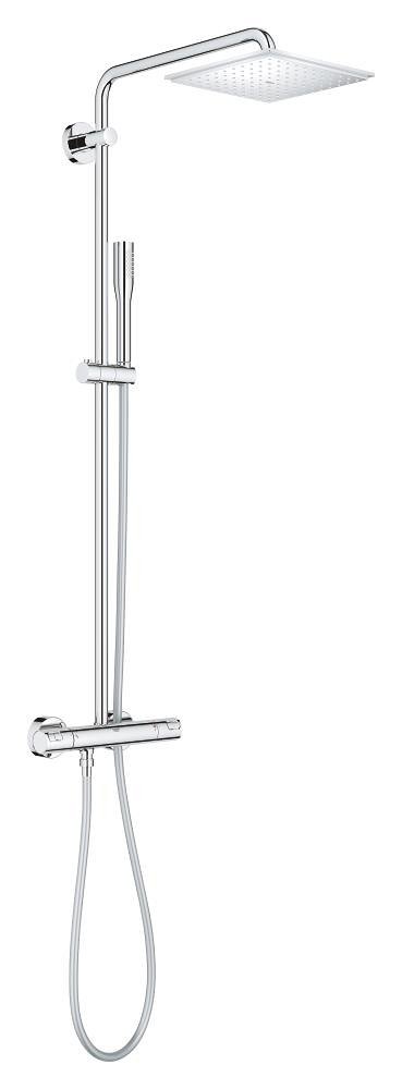 Colonne de douche avec mitigeur thermostatique GROHE Vitalio Joy System Chrome – Image 2