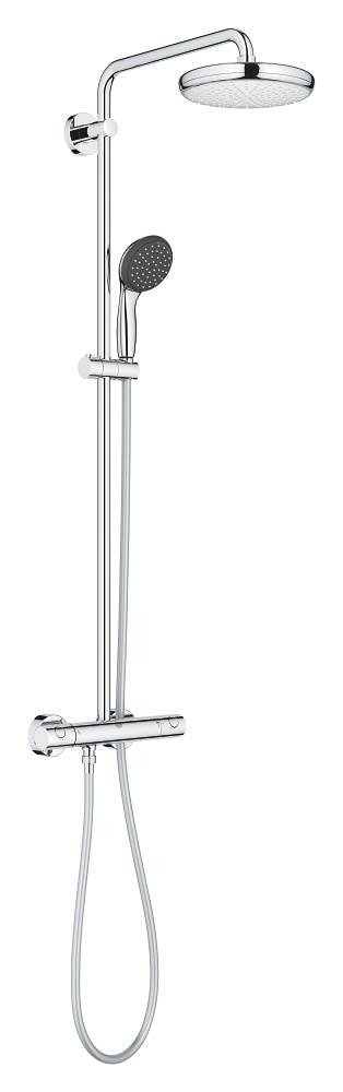 Colonne de douche avec mitigeur thermostatique GROHE Vitalio Start System Chrome – Image 2
