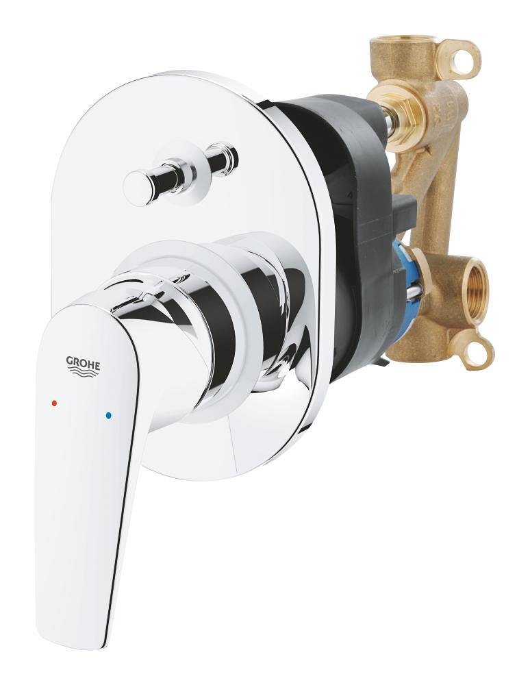 Façade pour mitigeur monocommande (Pour installation Douche ou bain/douche) GROHE Bauflow Chrome – Image 2