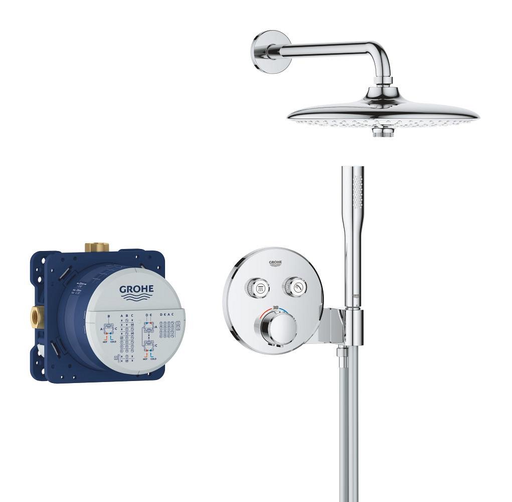 Douche encastrée avec Vitalio Joy GROHE Precision Smartcontrol Pack Chrome – Image 2