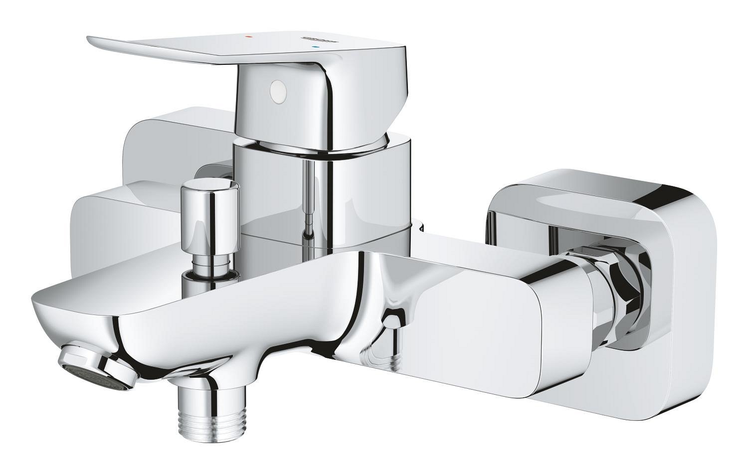 Single-Lever Bath/Shower Mixer with Diverter – Wall-Mounted GROHE Dice Chrome – Image 3