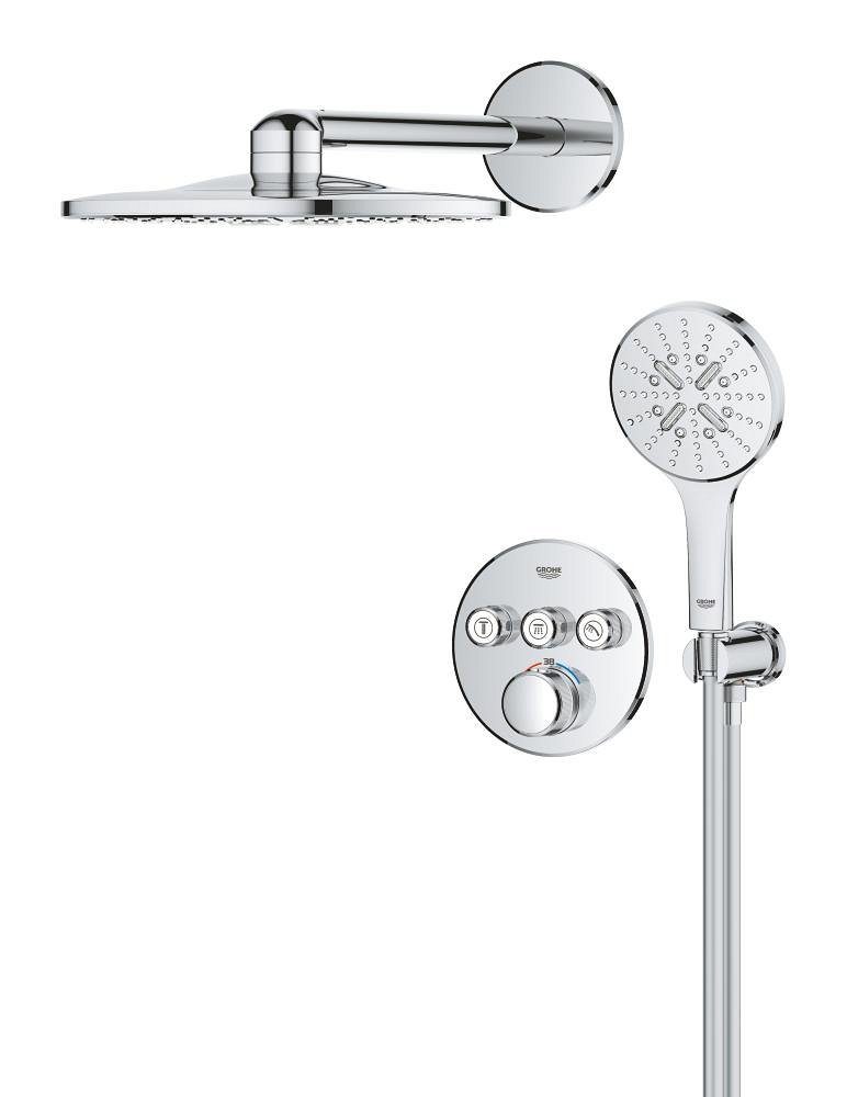 Pack pour douche encastrée avec Rainshower SmartActive GROHE Grohtherm Smartcontrol Chrome – Image 3