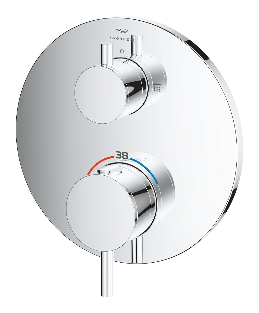 Mitigeur thermostatique douche de tête / douchette GROHE Atrio Chrome – Image 3