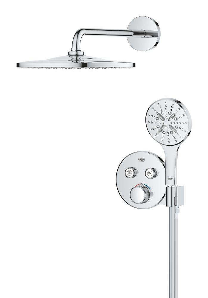 Douche encastrée avec Rainshower Mono GROHE Grohtherm Smartcontrol Pack Chrome – Image 3