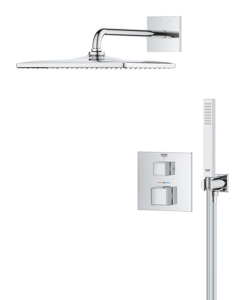 Douche encastrée avec Rainshower Mono Cube GROHE Grohtherm Pack Chrome – Image 3
