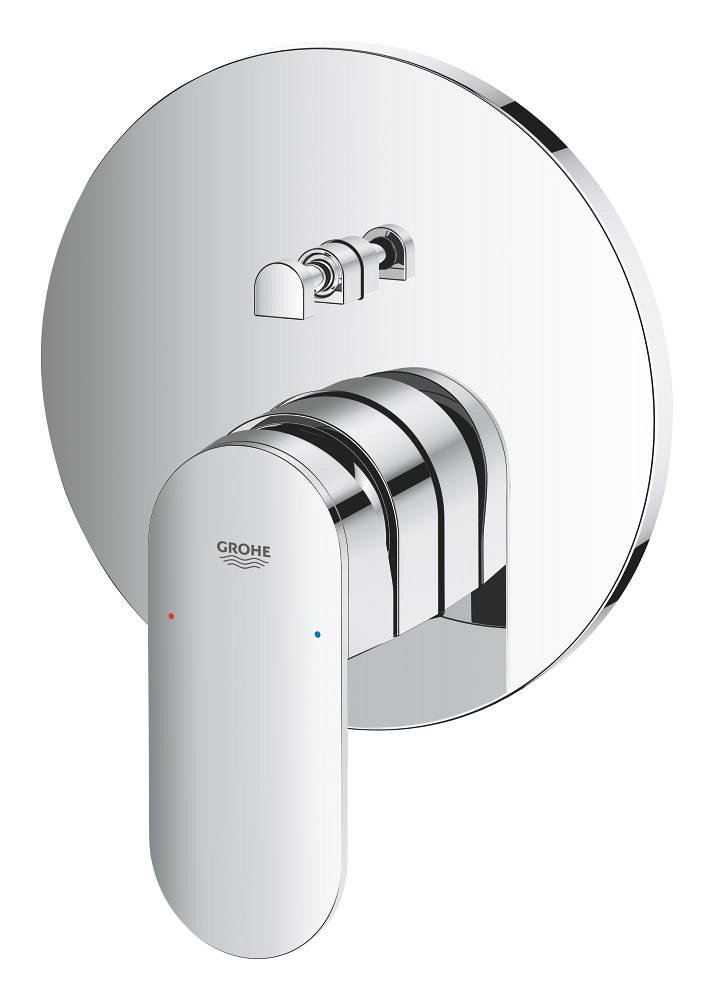 Ensemble de finition pour baignoire/douche – Dérivateur à 2 voies GROHE Plus Chrome – Image 4