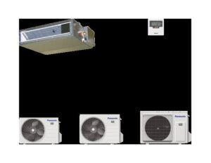 Climatiseur gainable Panasonic Low Static Pressure Hide-Away R32