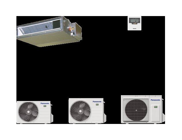 Climatiseur gainable Panasonic Low Static Pressure Hide-Away R32